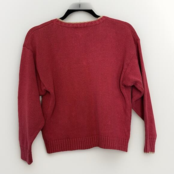 Vintage Miller's Collection Red Horse Sweater Crew Neck Knit Pullover Youth XXL - Picture 2 of 8